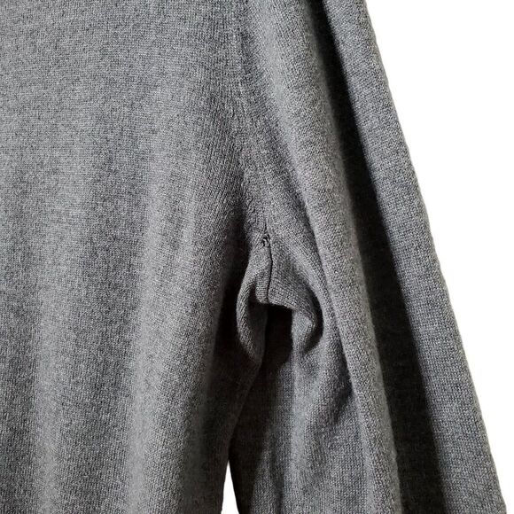 Banana Republic Mens Premium Luxe Yarn Cashmere Blend Sweater Size L Gray - Picture 6 of 10